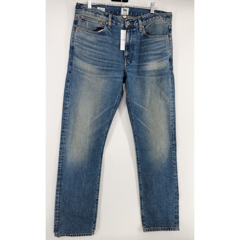 J.Crew Men's 33X32 Vintage Dark Wash Denim Classic Straight Jeans NWT $168